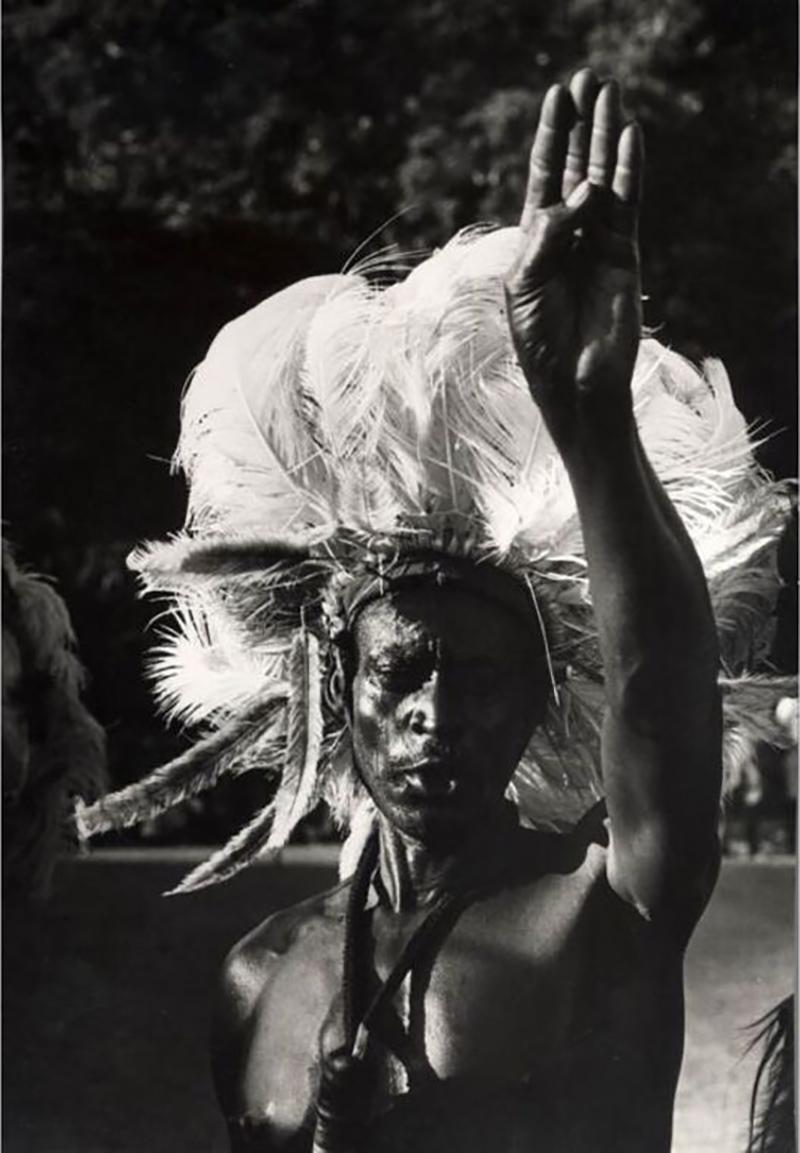 George Rodgers Barber The Acholi tribe Uganda by GEORGE RODGER