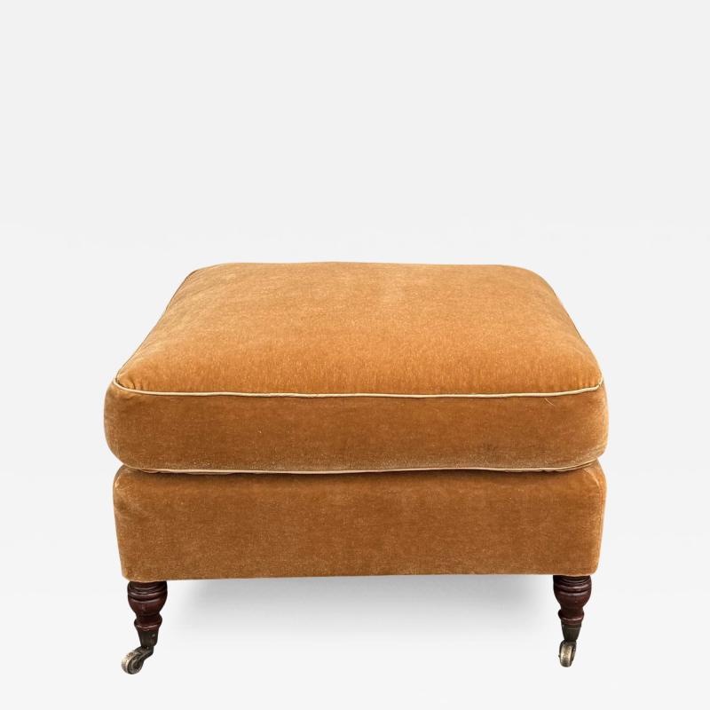 George Smith George Smith Mohair Ottoman Foot Stool