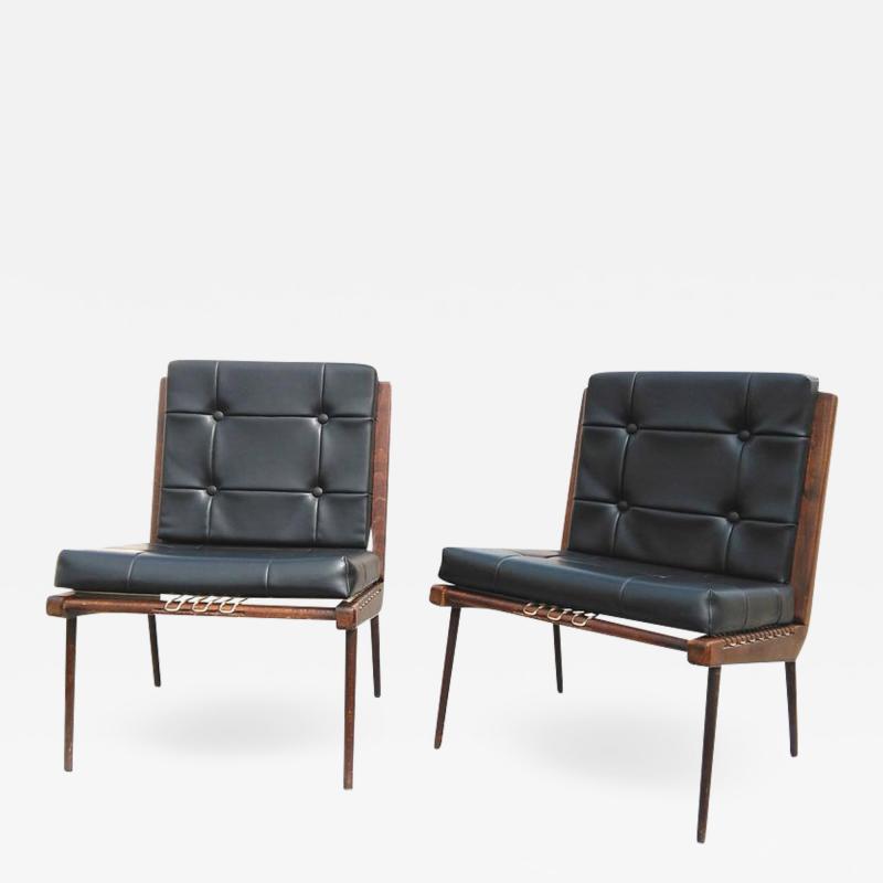 George Tigien Georges Tigien Pair of Chairs France 1960s