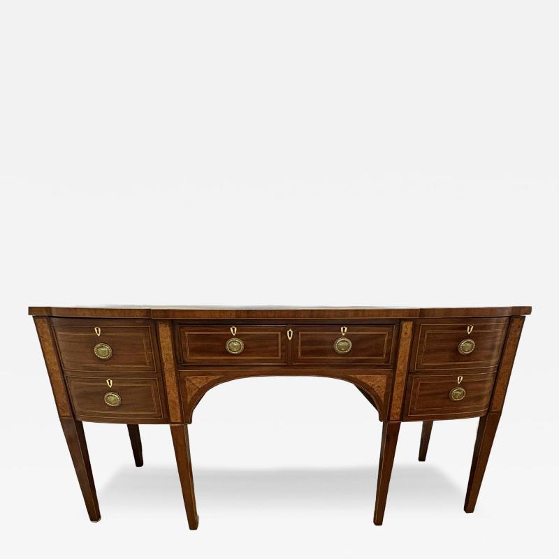 George lll Mahogany Inlaid Wood Satinwood Sideboard England 18th 19th C 