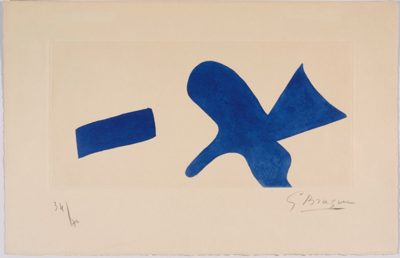 Georges Braque Loiseau bleu ca 1960