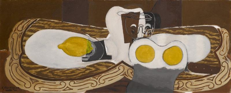 Georges Braque Nature morte avec citron et verre