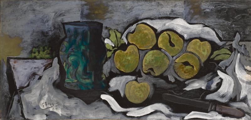 Georges Braque Vase prunes et couteau