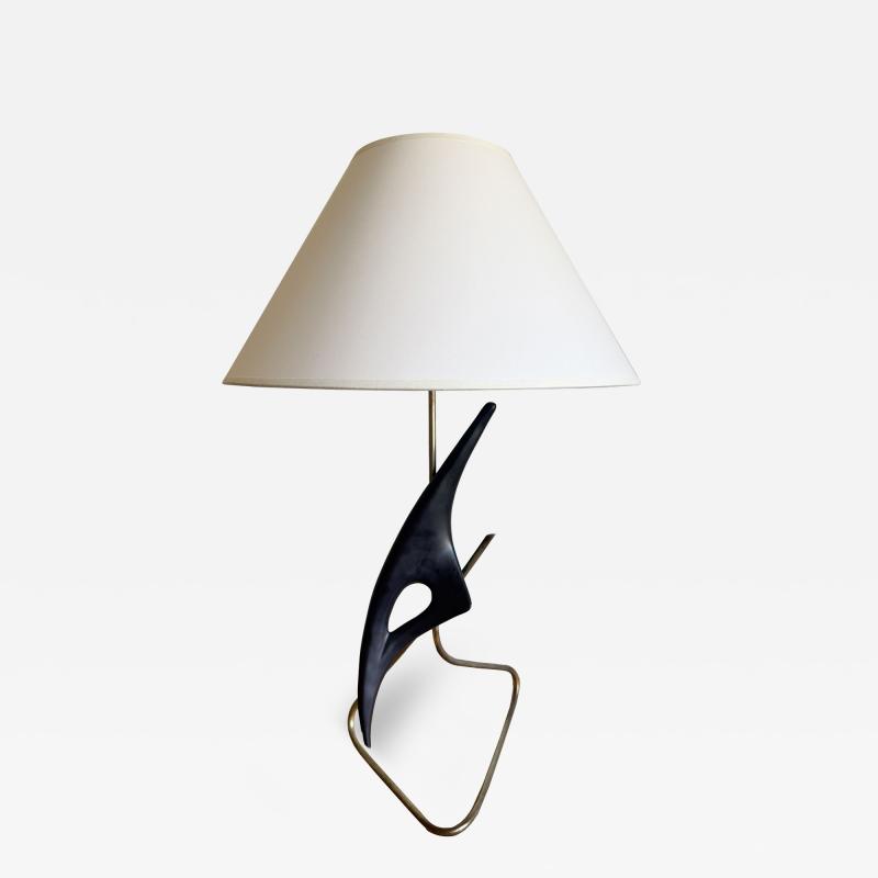 Georges Jouve GEORGES JOUVE and MARCEL ASSELBUR TABLE LAMP