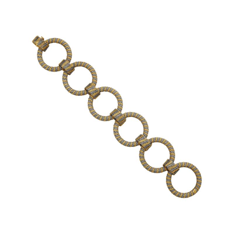 Georges L Enfant Georges LEnfant for Tiffany Co Bi color Gold Bracelet