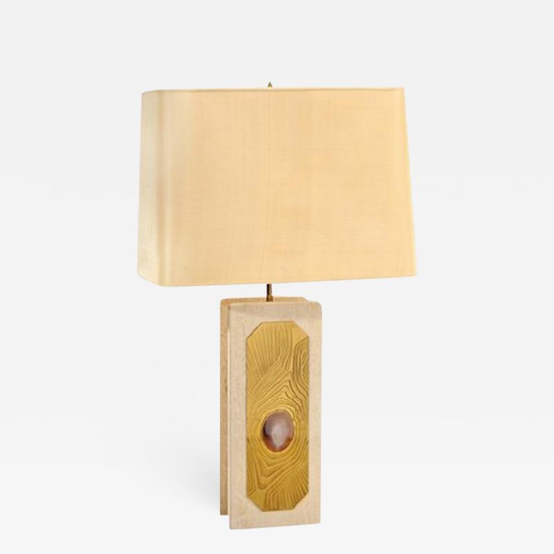 Georges Mathias Marble Lamp by Georges Mathias