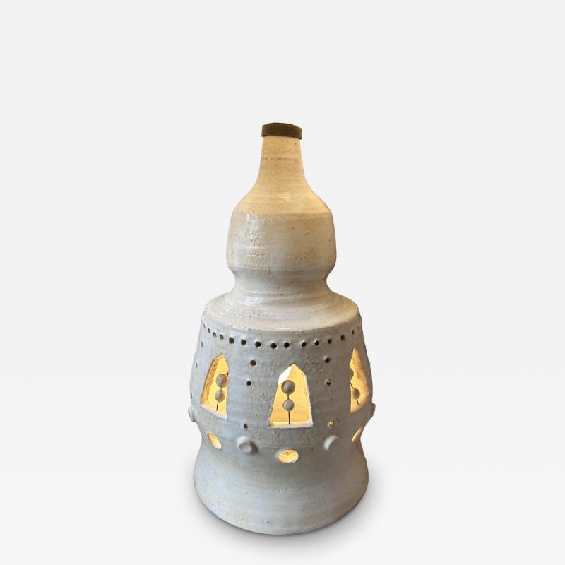 Georges Pelletier Ceramic table lamp by Georges Pelletier France 1970s