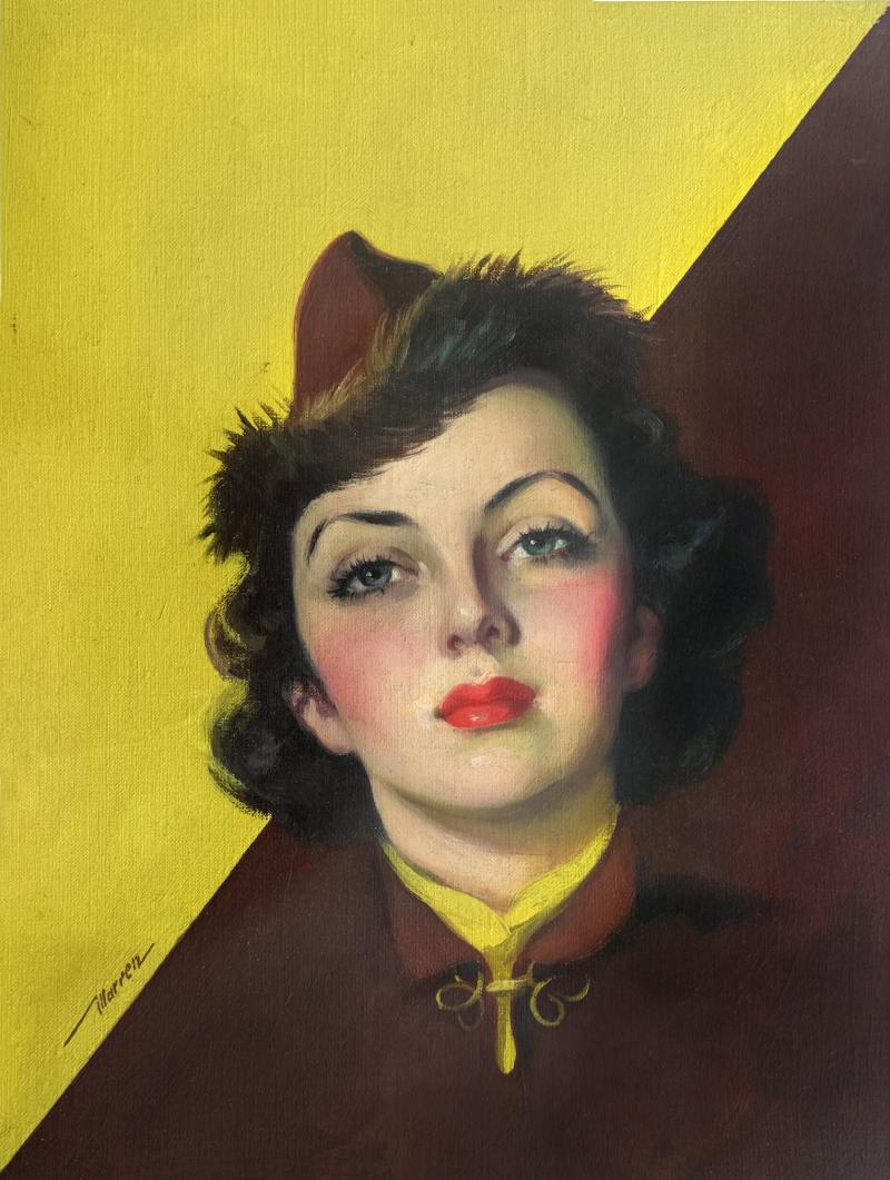 Georgia Warren Love Mirror Pulp Magazine Cover Illustration Depression Era
