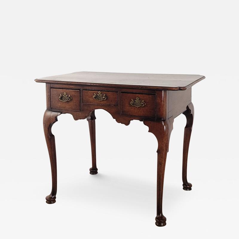 Georgian English Oak Provincial Dressing Table or Lowboy circa 1780