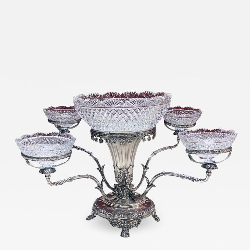 Georgian Epergne Centerpiece Old Sheffield English C 1820