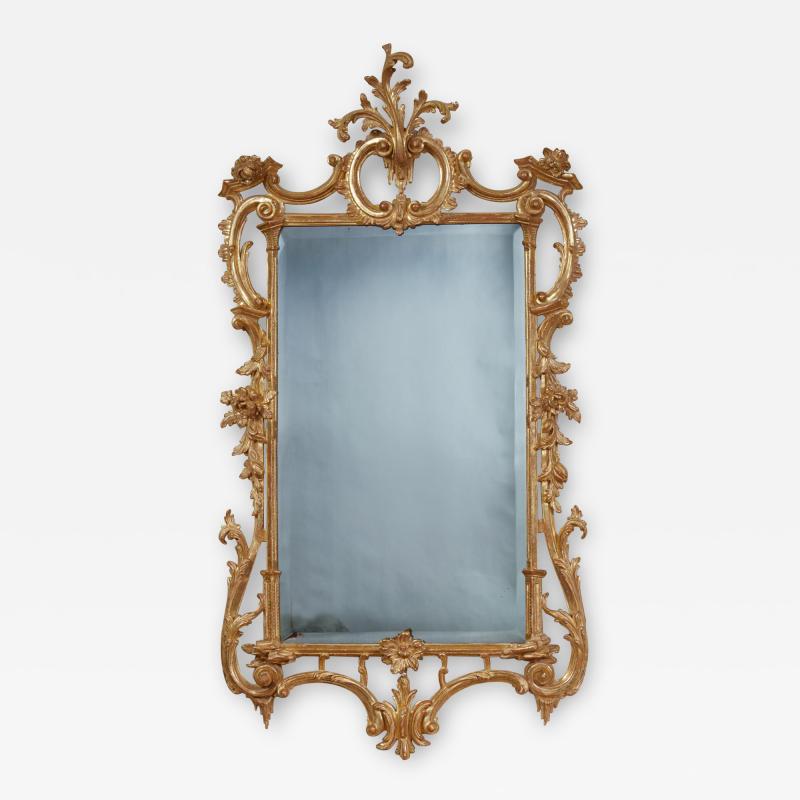 Georgian Rococo Giltwood Mirror