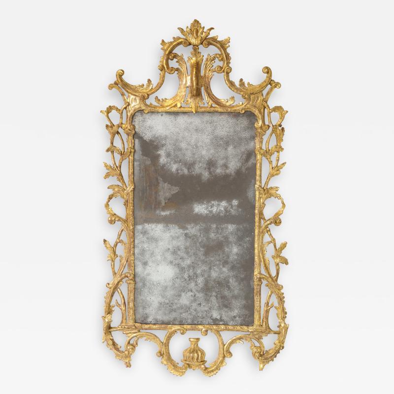 Georgian Rococo Giltwood Mirror