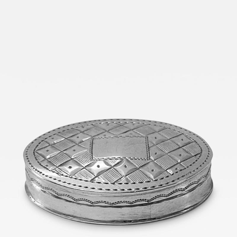 Georgian Silver patch or pill Box Birmingham 1801 Joseph Taylor