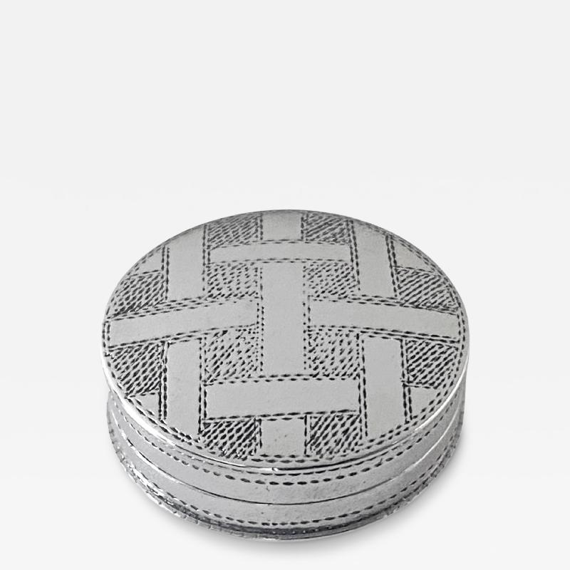 Georgian Silver patch or pill Box Birmingham 1803 Samuel Pemberton