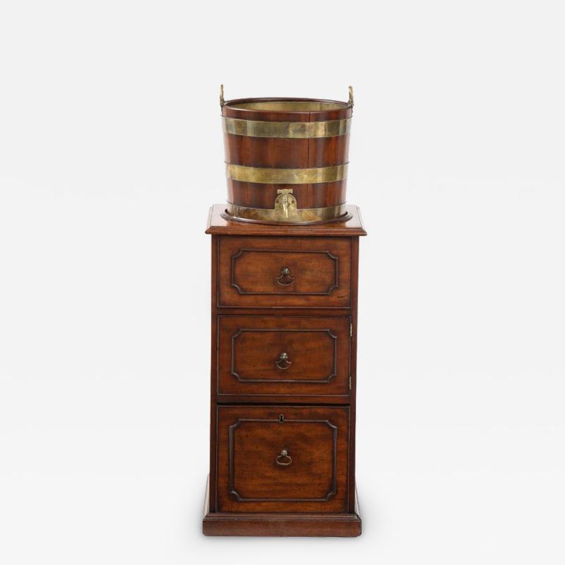 Georgian Wine Cooler and Pedestal Cabinet