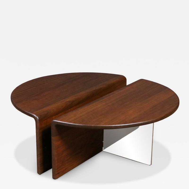 Gerald McCabe Gerald McCabe Waterfall Shedua Lucite Coffee Table for Orange Crate Modern