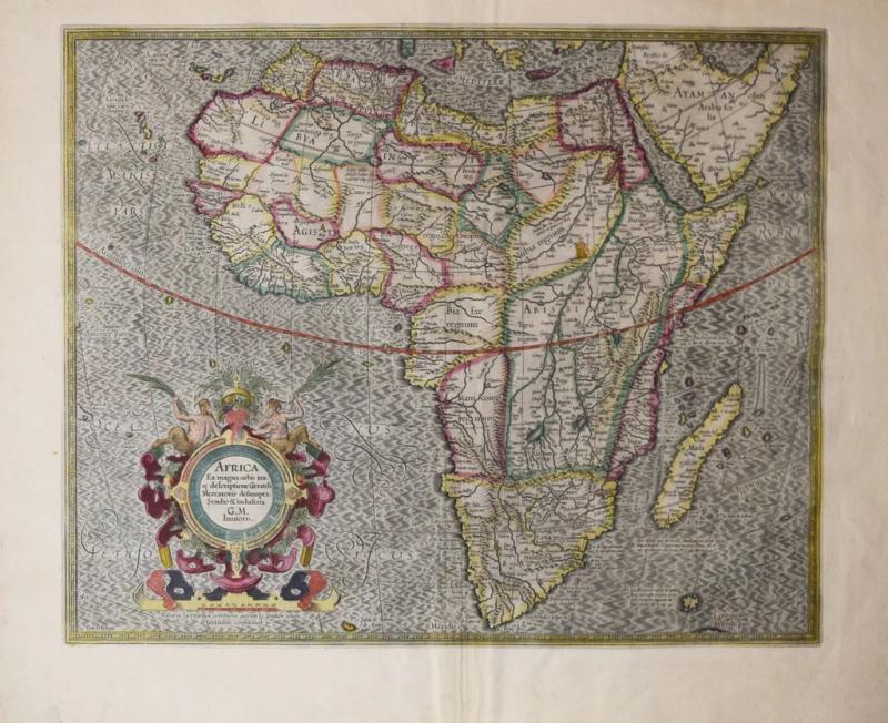 Gerard Mercator GERARD MERCATOR AFRICA EX MAGNA ORBIS TERRE DESCRIPTIONE GERARDI MERCATORIS