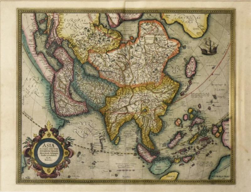 Gerard Mercator GERARD MERCATOR ASIA EX MAGNA ORBI TERRE DESCRIPTIONE GERARDI MARCATORIS