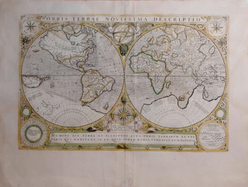 Gerard Mercator GERARD MERCATOR JODOCUS HONDIUS ORBIS TERRAE NOVISSIMA DESCRIPTIO