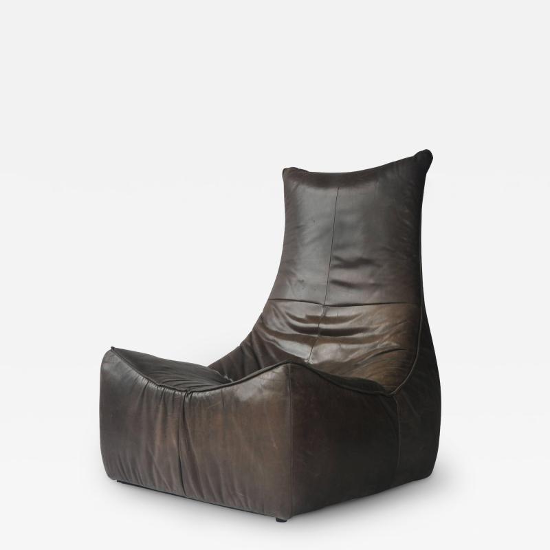 Gerard van den Berg 1970s Leather Chair by Gerard Van Den Berg for Montis