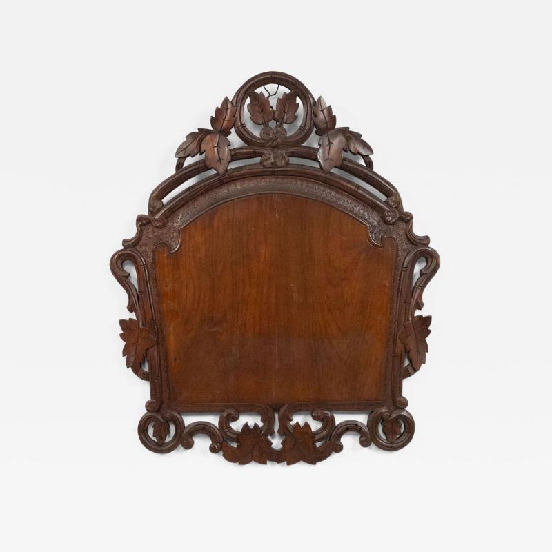 German Carved Walnut Wall Plaque