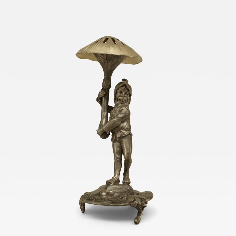 German Pewter Mushroom Gnome