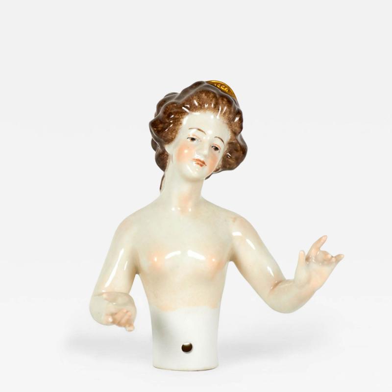 German Porcelain Nude Lady Figure
