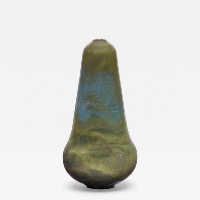 Gertrud Otto Natzler Gertrud and Otto Natzler Rare Mariposa Glaze Vase Form 1963