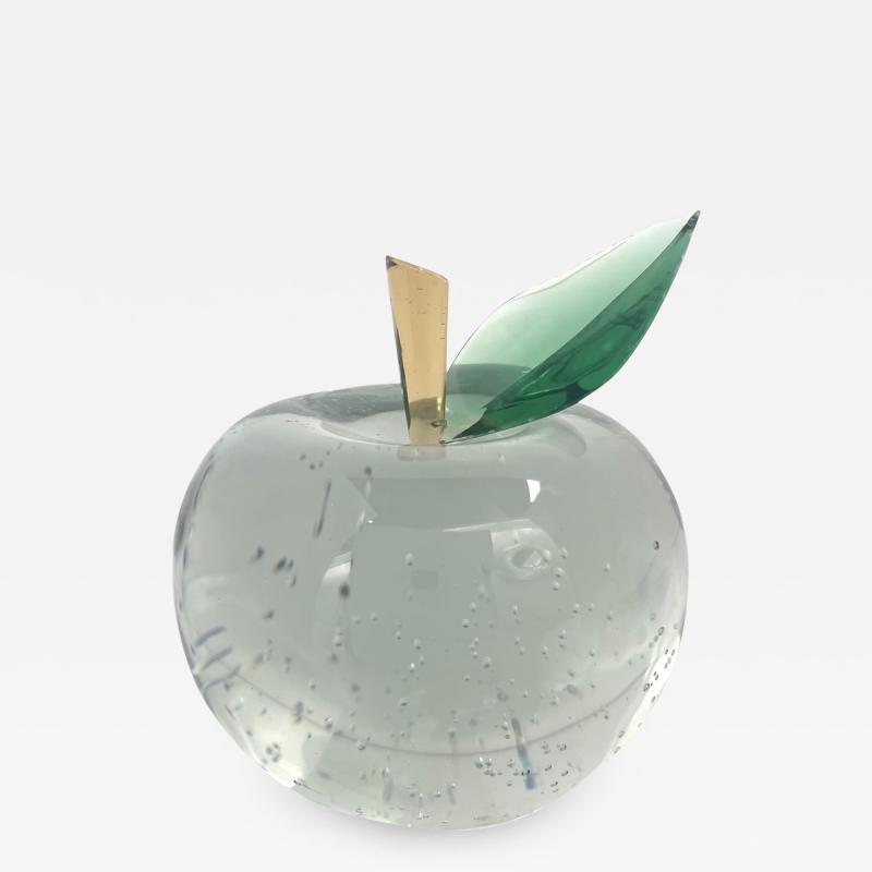 Ghir Studio Apple Limitded Edition Handmade Crystal Sculpture by Ghir Studio