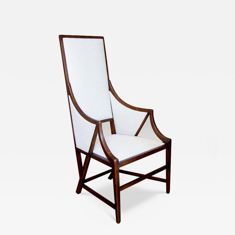 Giacomo Cometti Highly Sculptural Armchair in Oak by Giacomo Cometti