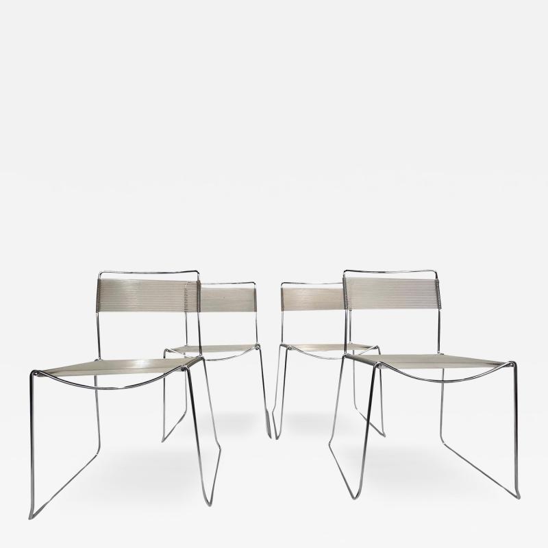 Giandomenico Belotti Set of Four Spaghetti Chairs by Giandomenico Belotti for Alias 1980s