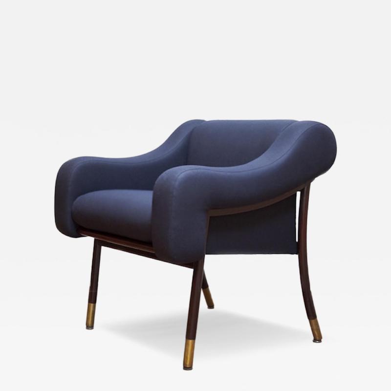 Gianfranco Frattini Gianfranco Frattini Set of Four Upholstered Armchairs