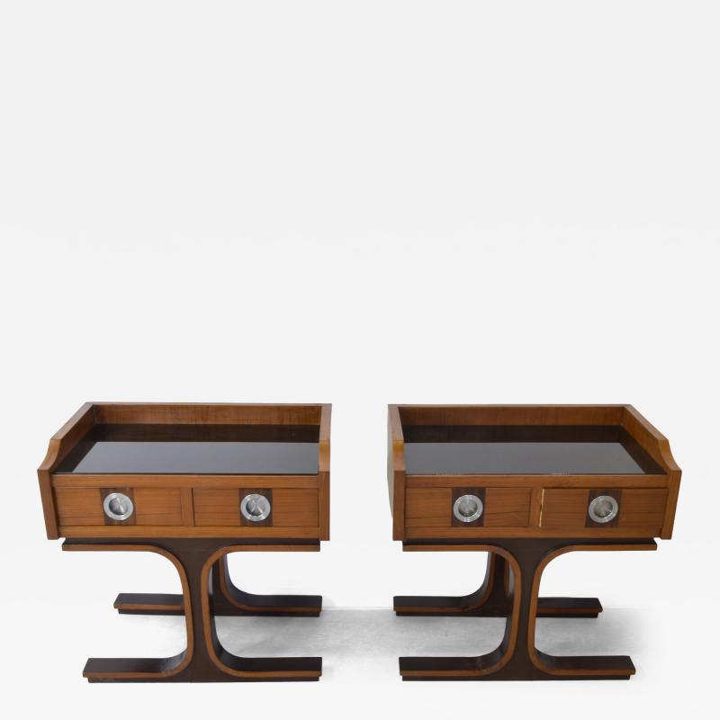 Gianfranco Frattini Gianfranco Frattini pair of nightstands 1960s