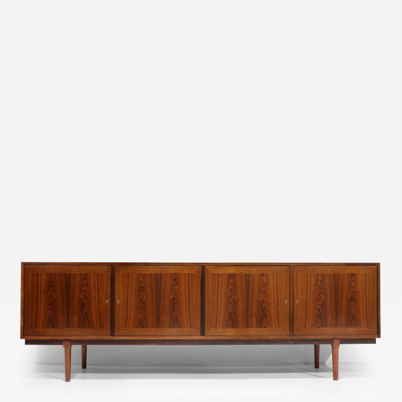 Gianfranco Frattini Large Italian Design Rosewood Sideboard