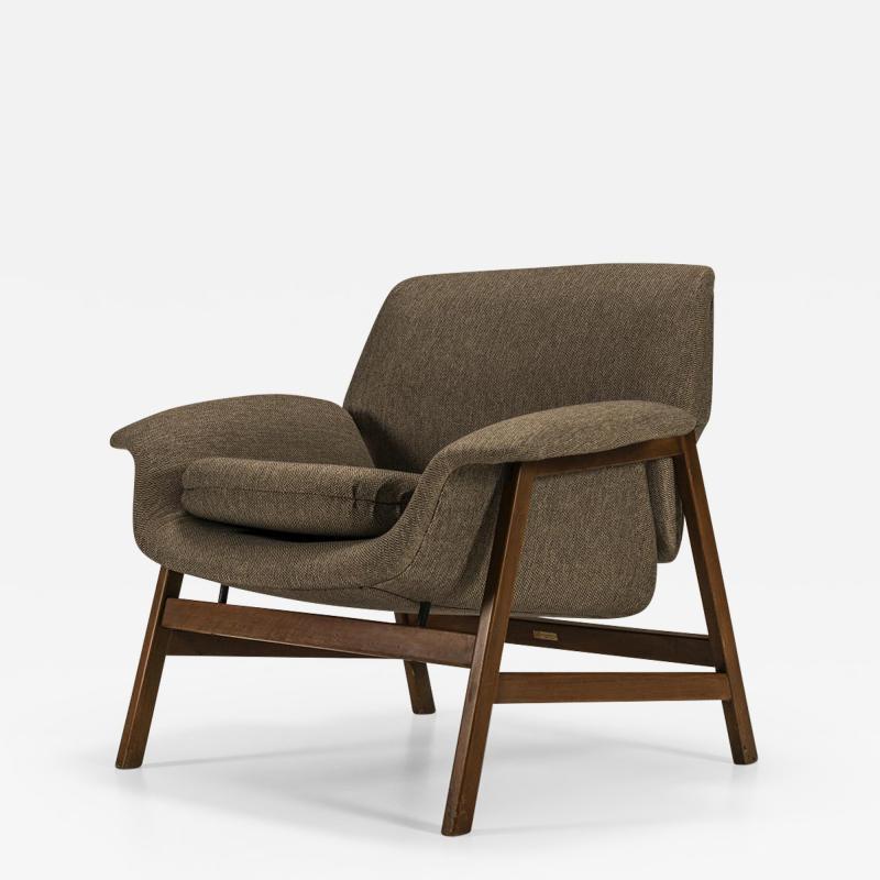 Gianfranco Frattini Lounge Chair Model 849 By Gianfranco Frattini For Cassina Italy 1950s