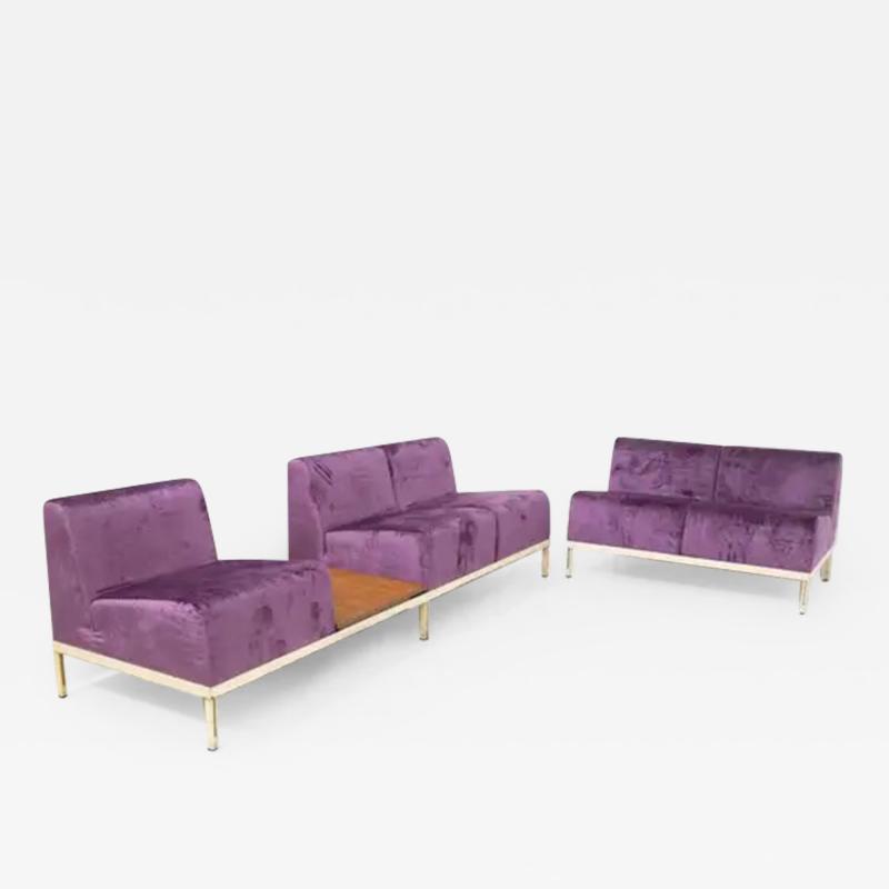 Gianfranco Frattini Rare Set of Vintage Sofas by Gianfranco Frattini in Purple Velvet