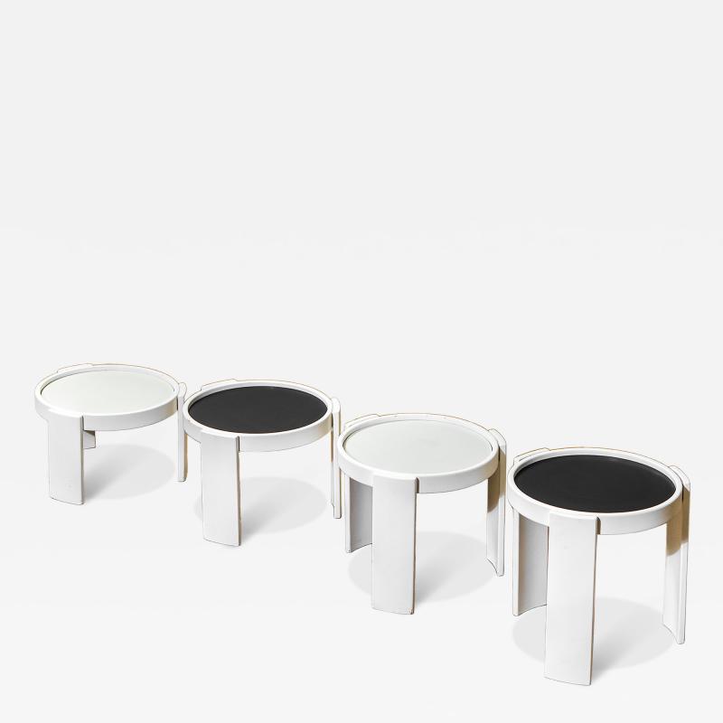 Gianfranco Frattini Set of Four Model 780 Nesting Coffee Tables by Gianfranco Frattini for Cassina