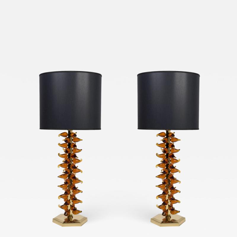 Gianluca Fontana Very Nice pair of lamps by Gianluca Fontana