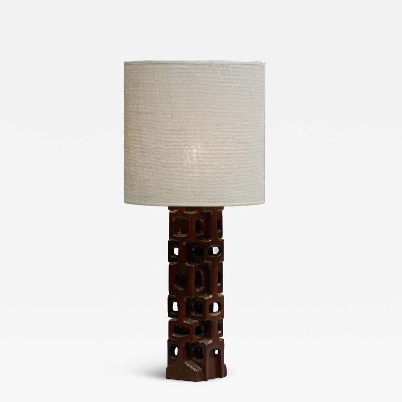 Gianni Pinna Sculpted Table Lamp by Gianni Pinna Italy 1970s