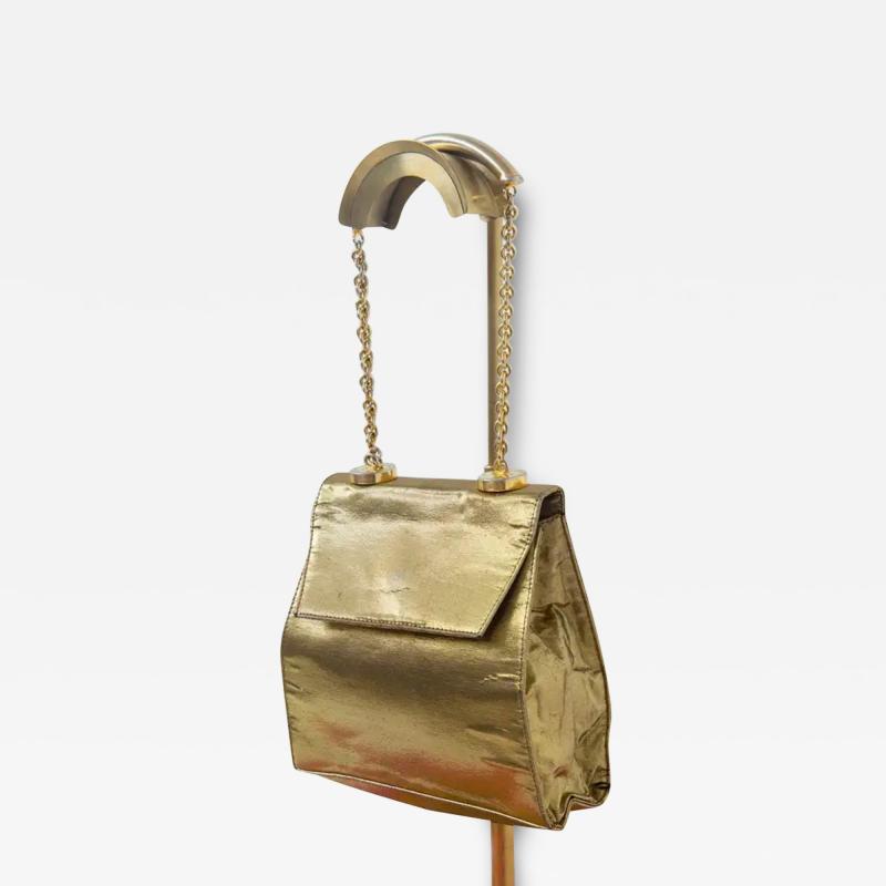 Gianni Versace Gianni Versace vintage gold colored evening shoulder bag