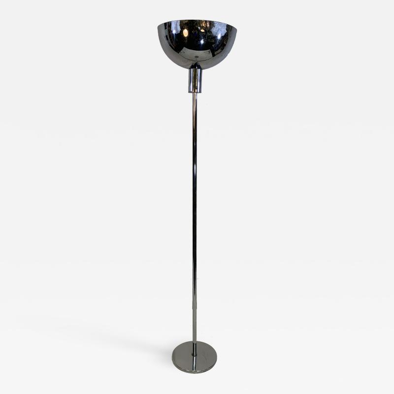 Gilbert Rohde ART DECO CHROME MODERNIST TORCHIERE BY GILBERT ROHDE