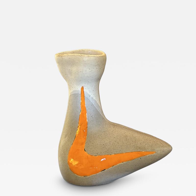 Gilbert Valentin Ceramic Vase by Gilbert Valentin Les Archanges Vallauris France 1950s