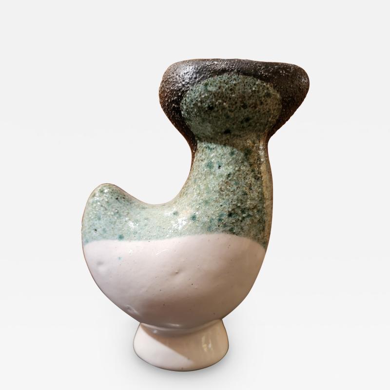 Gilbert Valentin Small ceramic vase by Gilbert Valentin les Archanges France 1960s