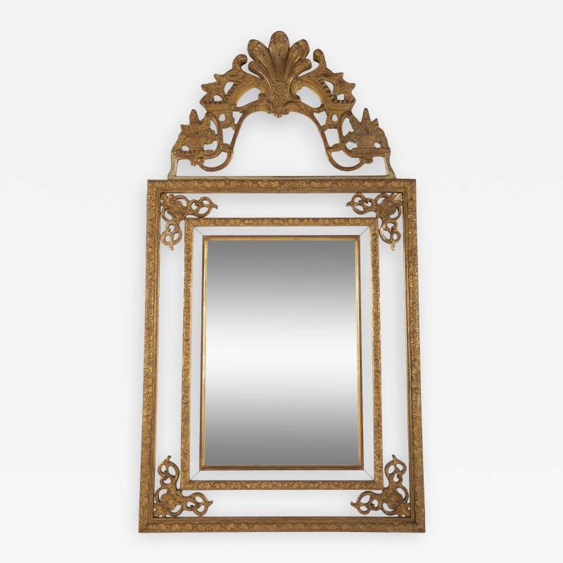 Gilded French Two Part Regence Style Mirror