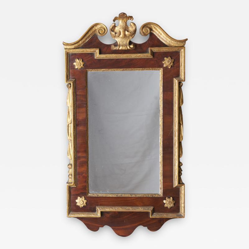 Gilded Mahogany Constitutional Mirror