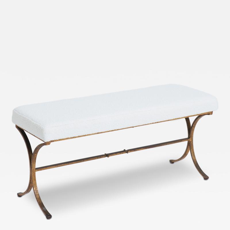 Gilt Iron Long Stool