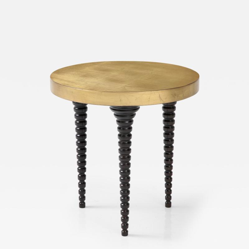 Gilt Leafed Side Table 