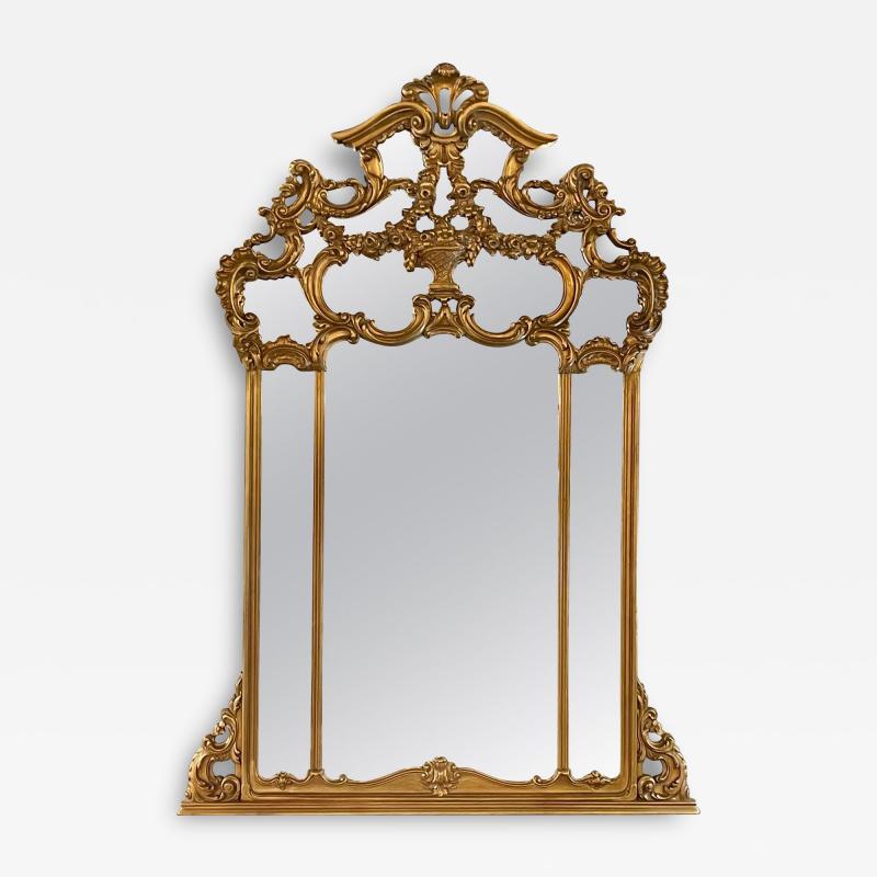 Giltwood over the Mantel Mirror Wall or Console Mirror