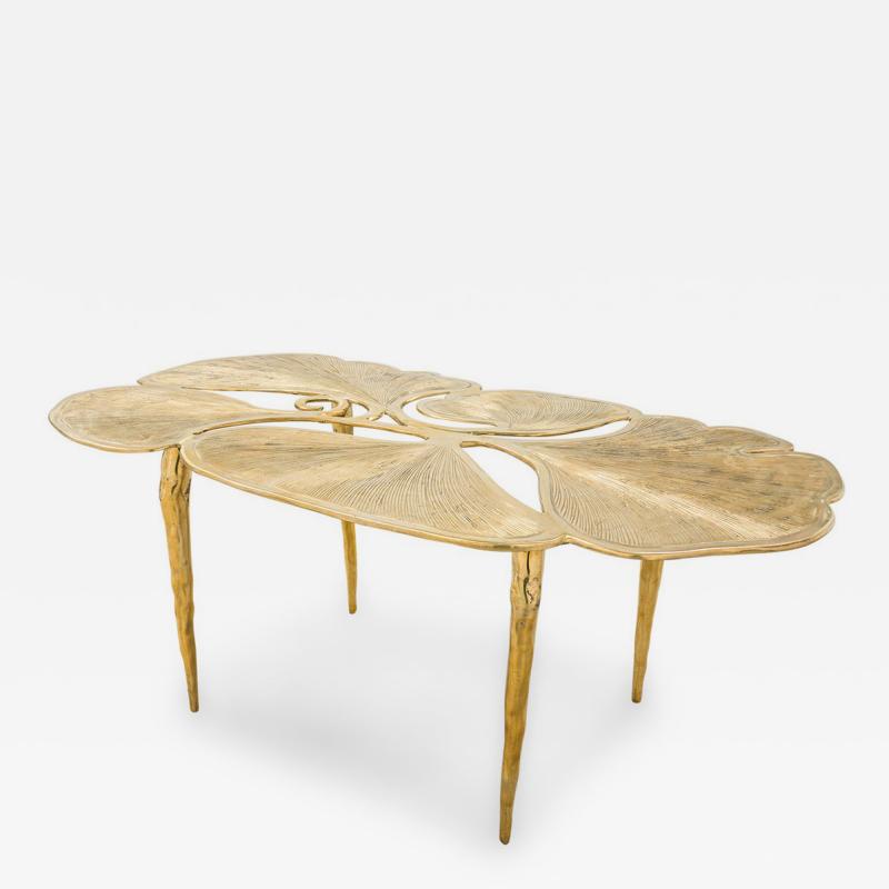 Gingko Biomorphic Bronze Coffee Table