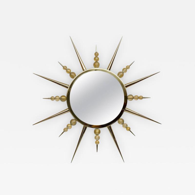 Gino Cenedese Murano Glass sunburst mirror